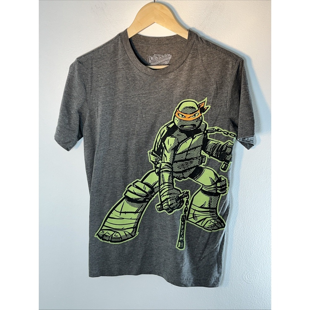 Old Navy Boys TMNT Michelangelo Graphic T-Shirt Gray XL 14-16 Ninja‎ Turtles